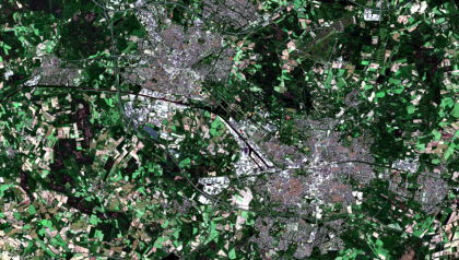 Satellite image Enschede