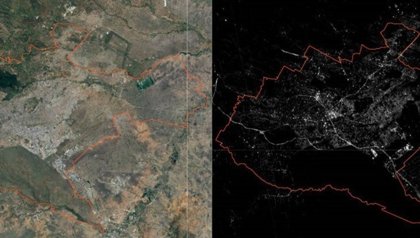 Satellite image Nairobi