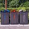 Outdoors waste separation bins on four new locations