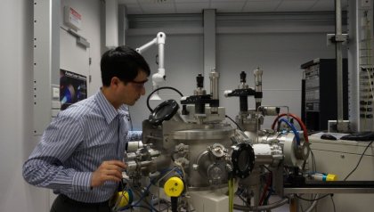 Nguyen in het lab