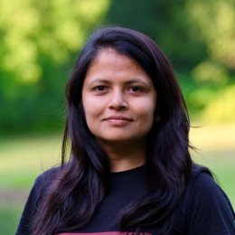 Binita Khanal, MSc in Geo-Information Science and Earth Observation alumnus. Binita will start a PhD in remote sensing and biodiversity conservation, aligned with her MSc thesis topic