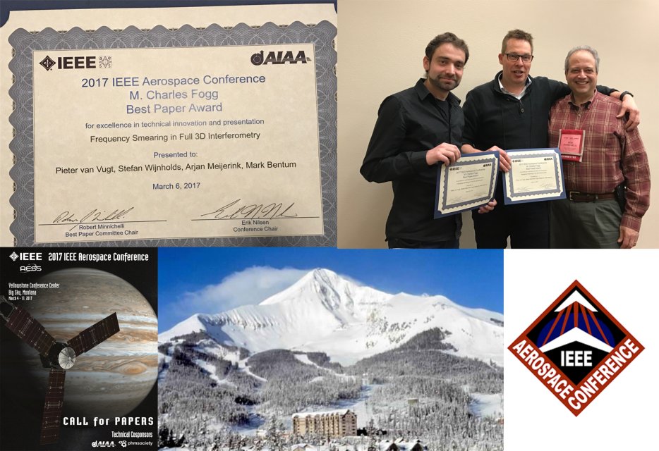 Best Paper Award at the IEEE Aerospace Conference in Big Sky, Montana, USA