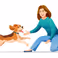 Relaxing with dogs