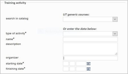 Screenshot of Hora Finita training activity screen