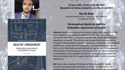 University of Twente Philosophy Colloquium - Bas de Boer